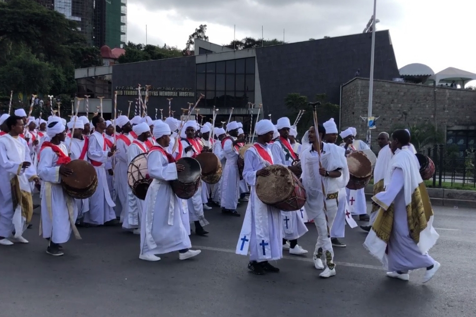 Meskel People Procession