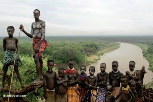 Tribes of Omo Valley near the Omo river.  Unique Ethiopia Destinations that Deserve to be on Your Bucket List. Absolute Ethiopia